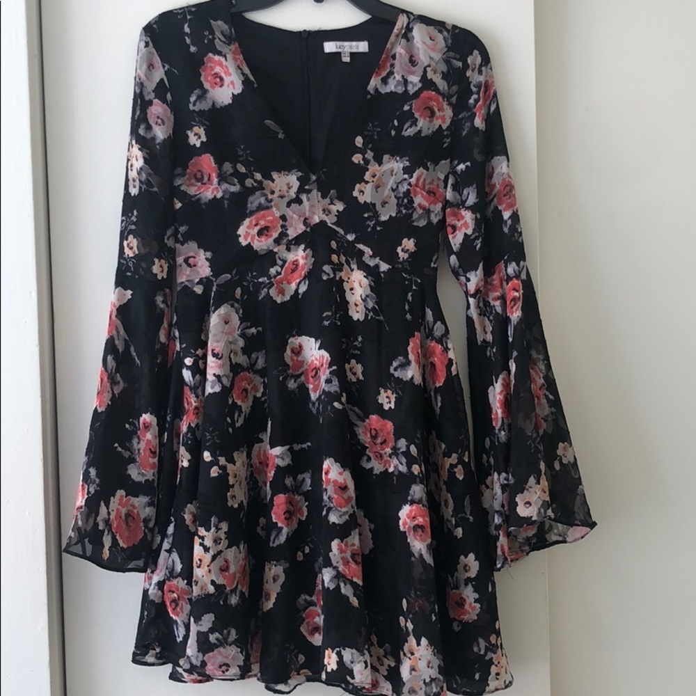 Flower printed dress